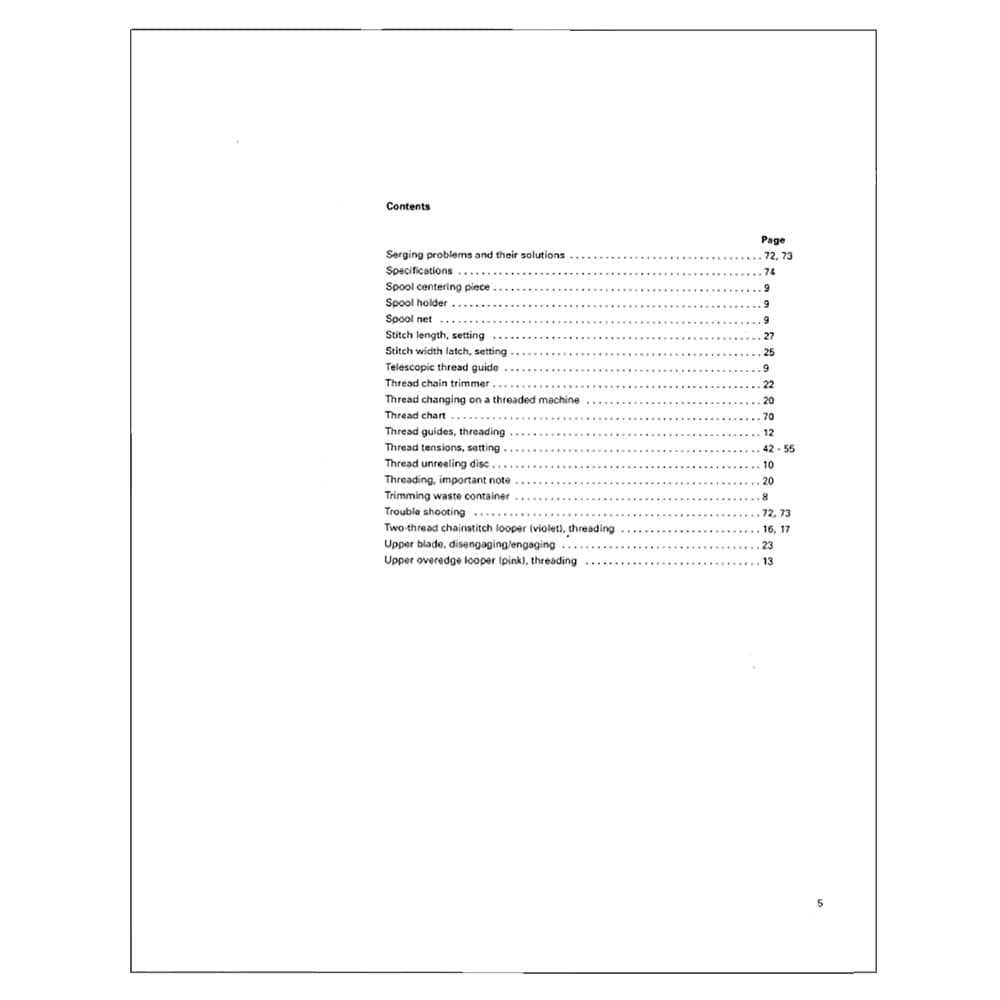 Pfaff Coverlock 4772 Instruction Manual image # 122795
