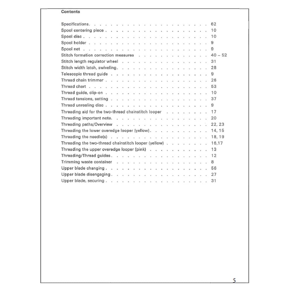 Pfaff Coverlock 4862 Instruction Manual image # 122827