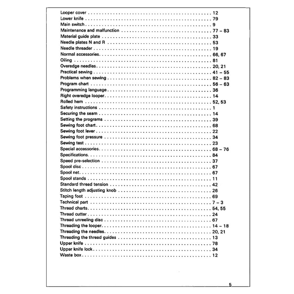 Pfaff Hobbylock 4870 Instruction Manual image # 122831