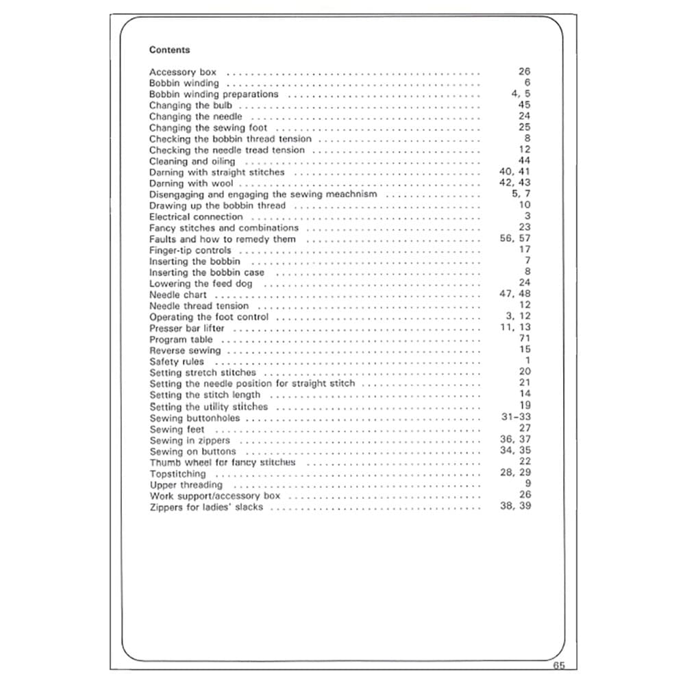 Pfaff 6086 Varimatic Instruction Manual image # 122913