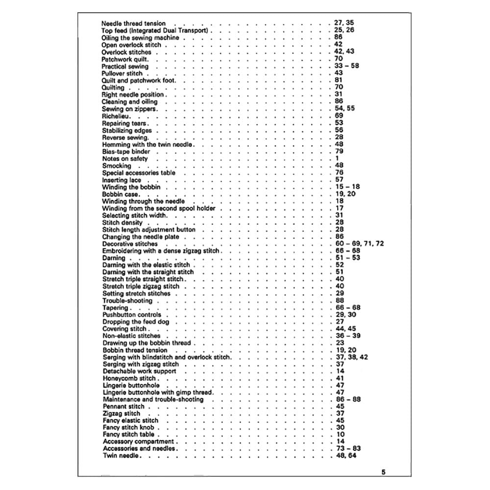 Pfaff Tipmatic 6112 Instruction Manual image # 122947