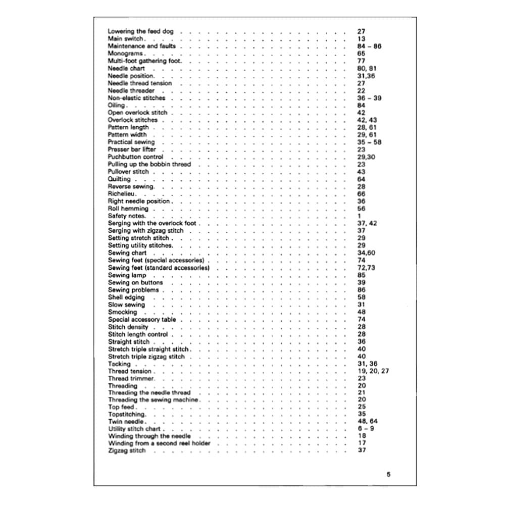 Pfaff Tipmatic 6150 Instruction Manual image # 122960