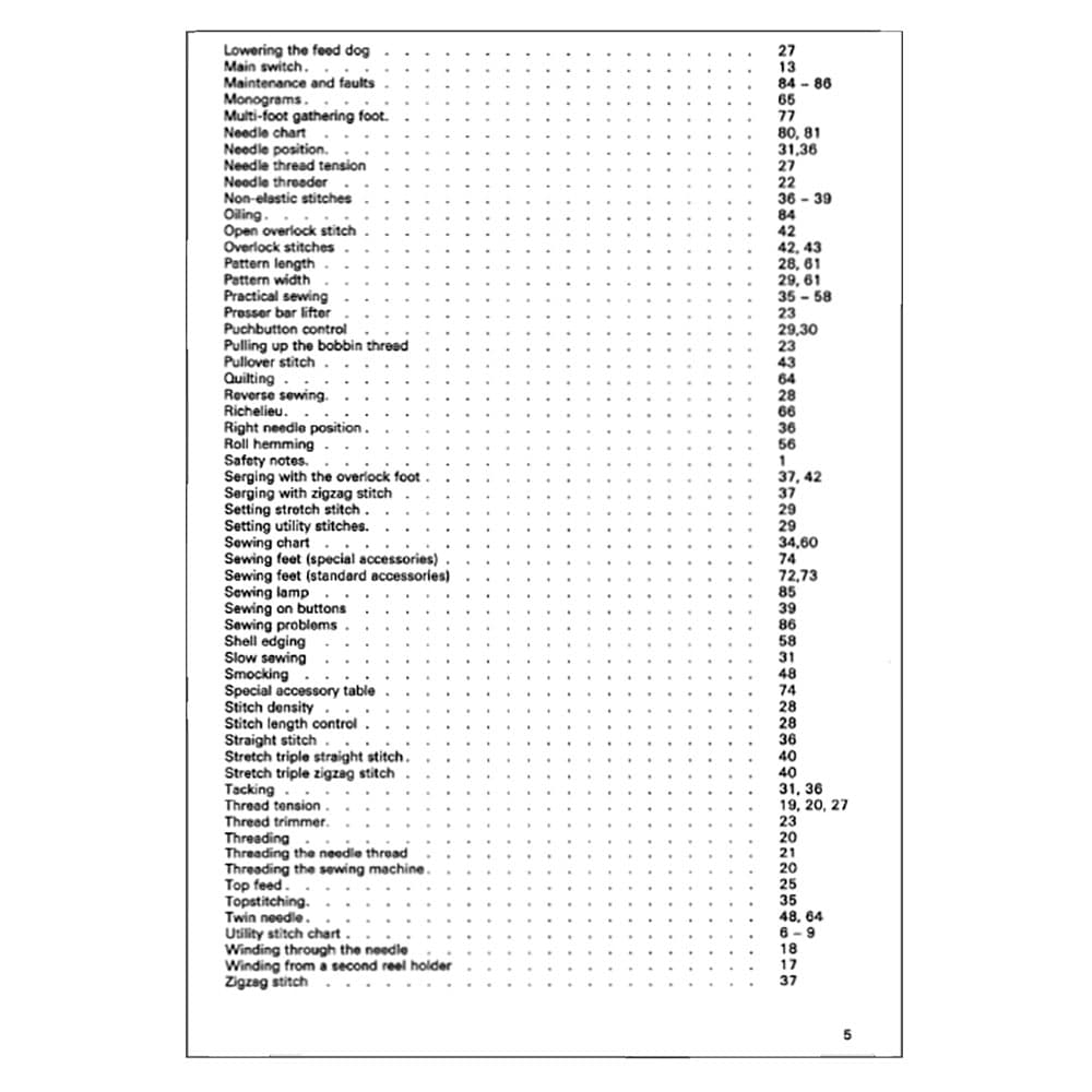 Pfaff Tiptronic 6230 Instruction Manual image # 122973