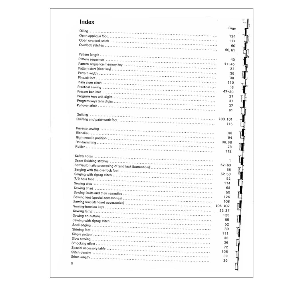 Pfaff 6270 Tiptronic Instruction Manual image # 123021