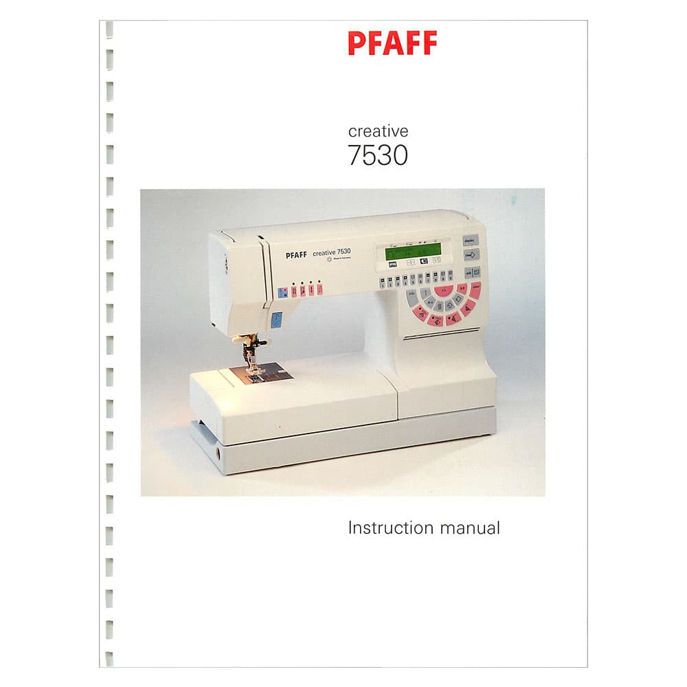 Pfaff Creative 7530 Instruction Manual image # 123070