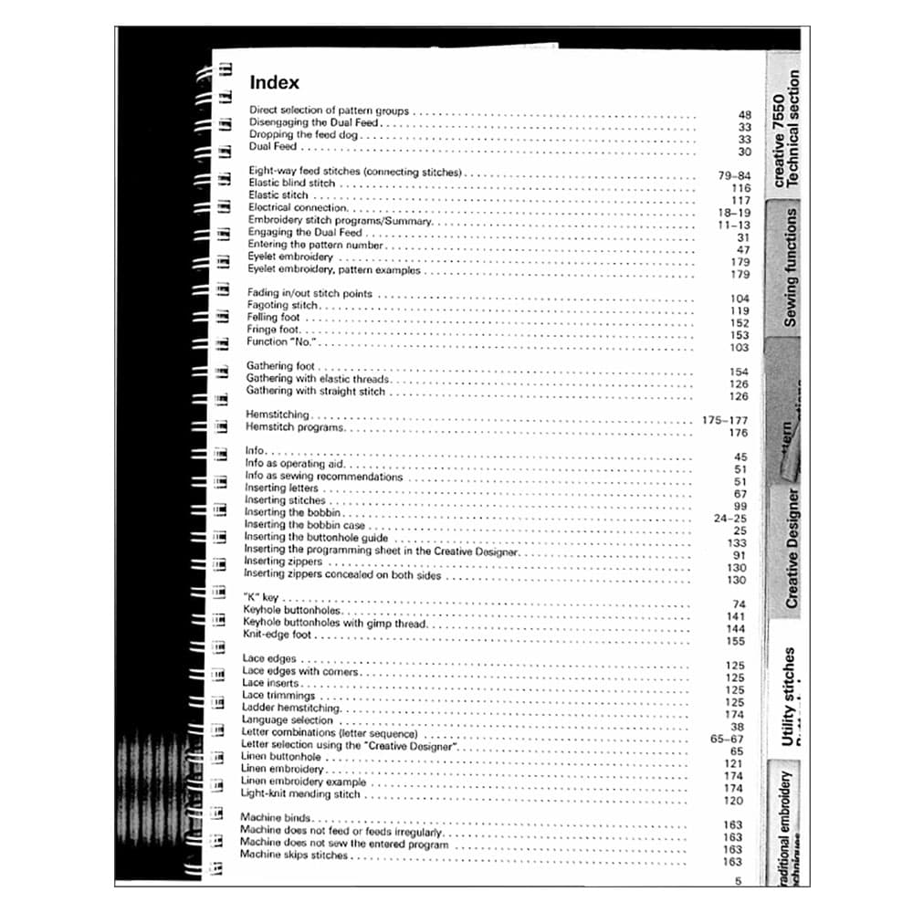 Pfaff Creative 7550 Instruction Manual image # 123075