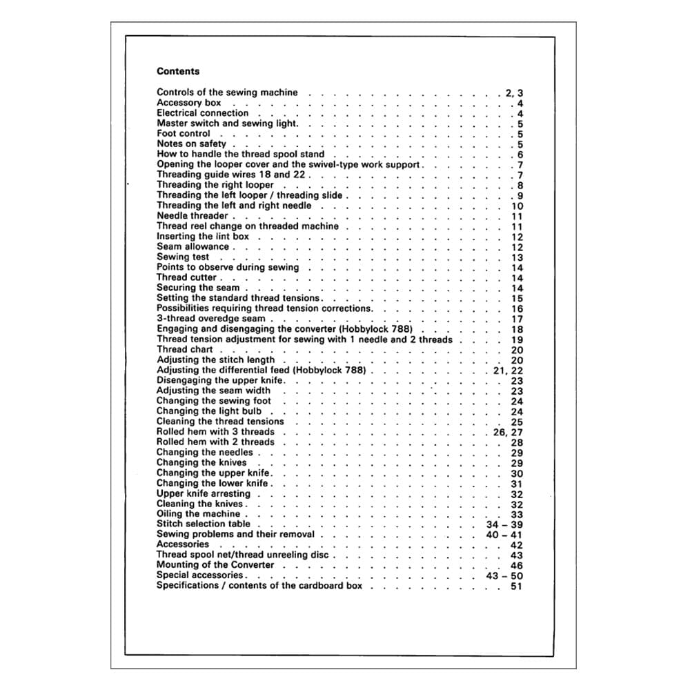 Pfaff Hobbylock 788 Instruction Manual image # 123104