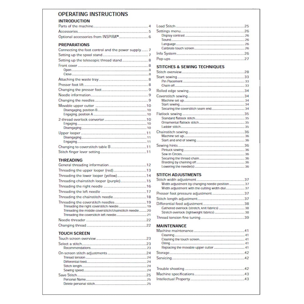 Pfaff Coverlock 4.0 Instruction Manual image # 122693