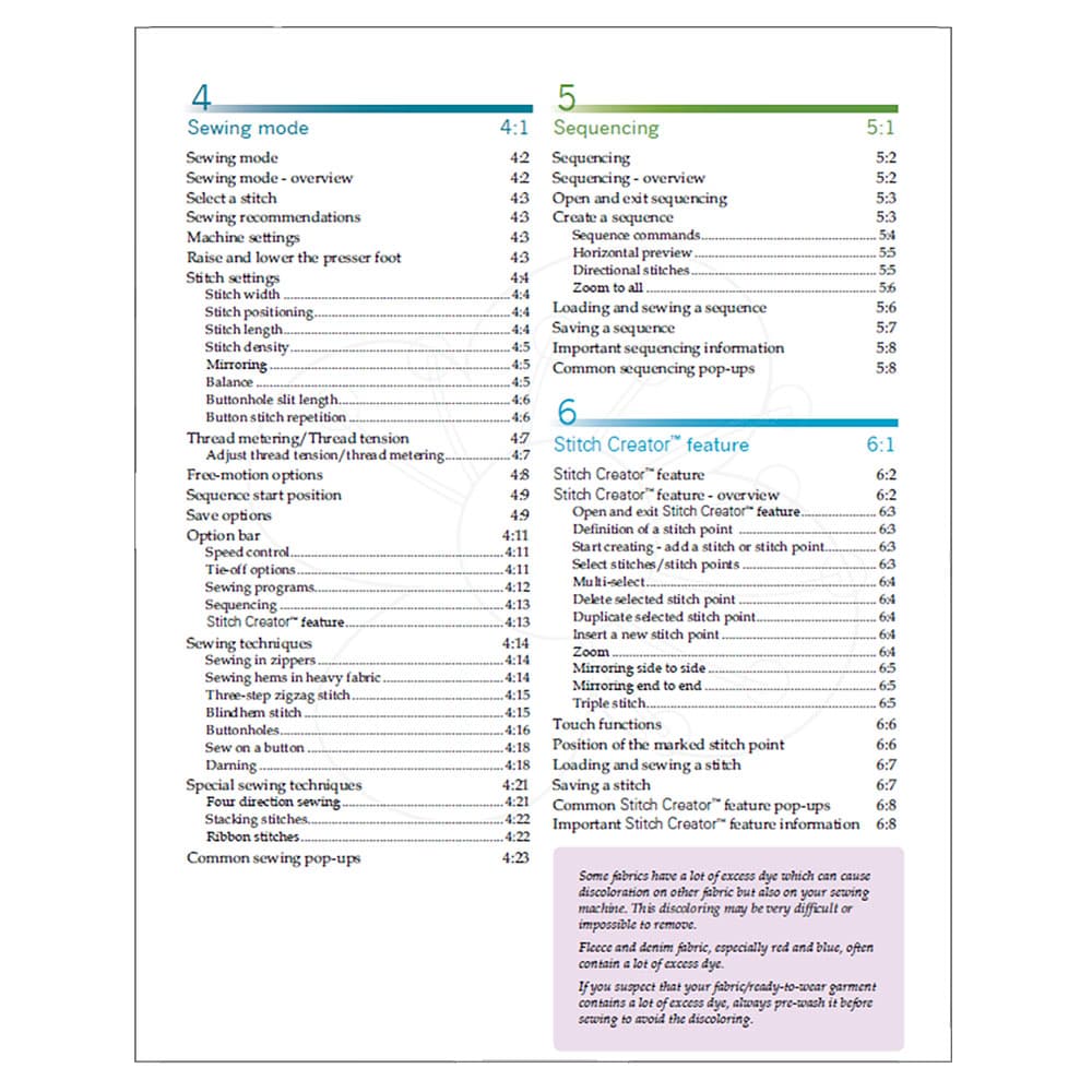 Pfaff Creative Sensation Pro Instruction Manual image # 123231