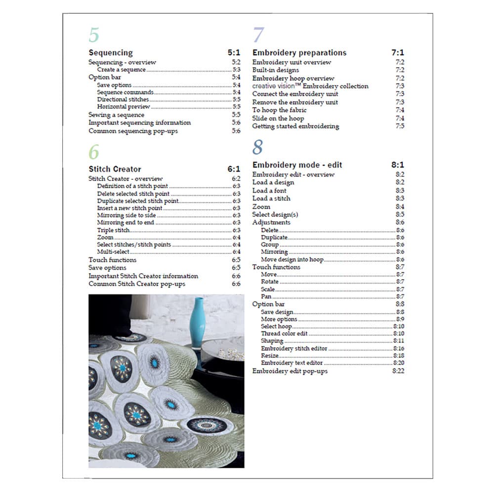 Pfaff Creative Vision 5.0 Instruction Manual image # 123246