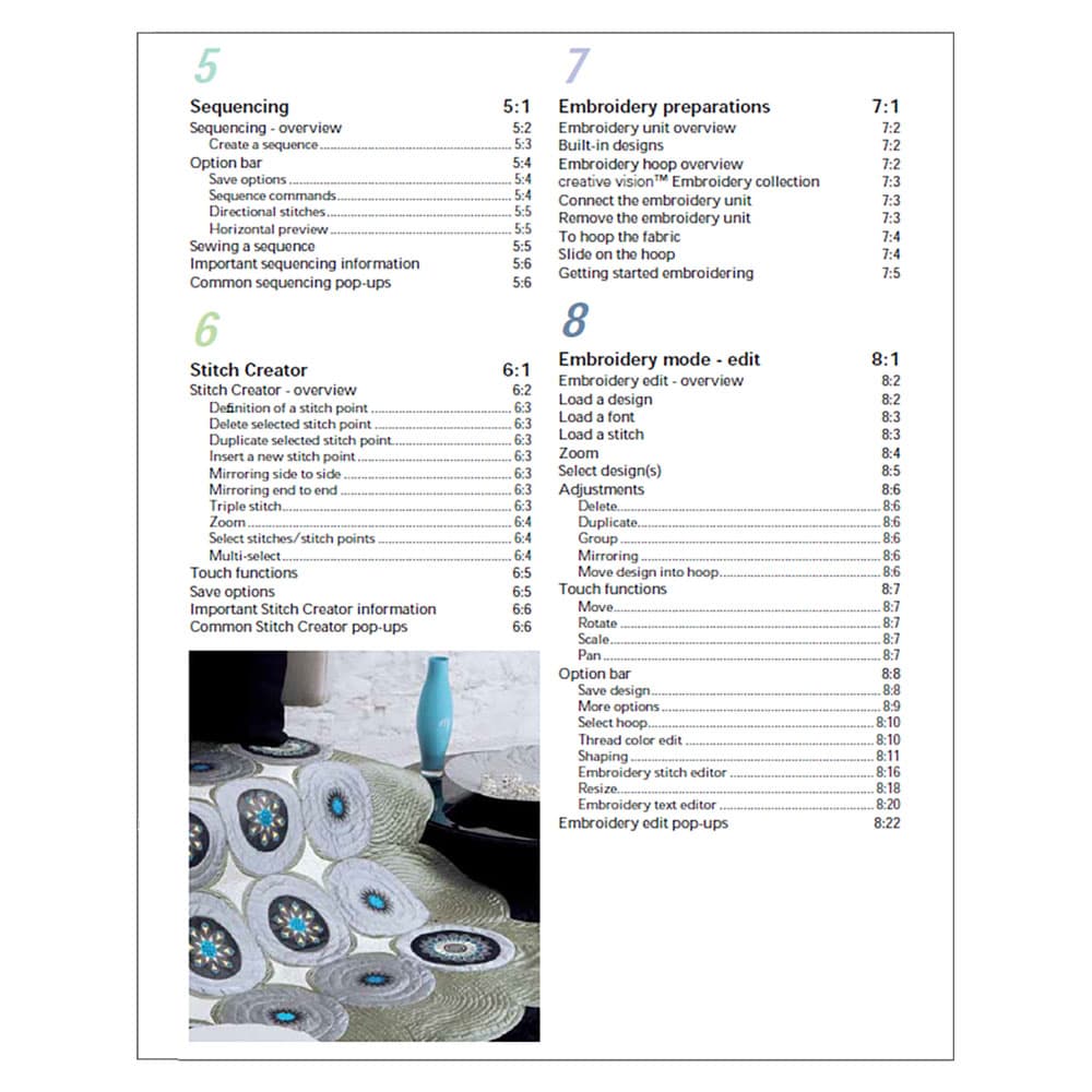 Pfaff Creative Vision 5.5 Instruction Manual image # 123250
