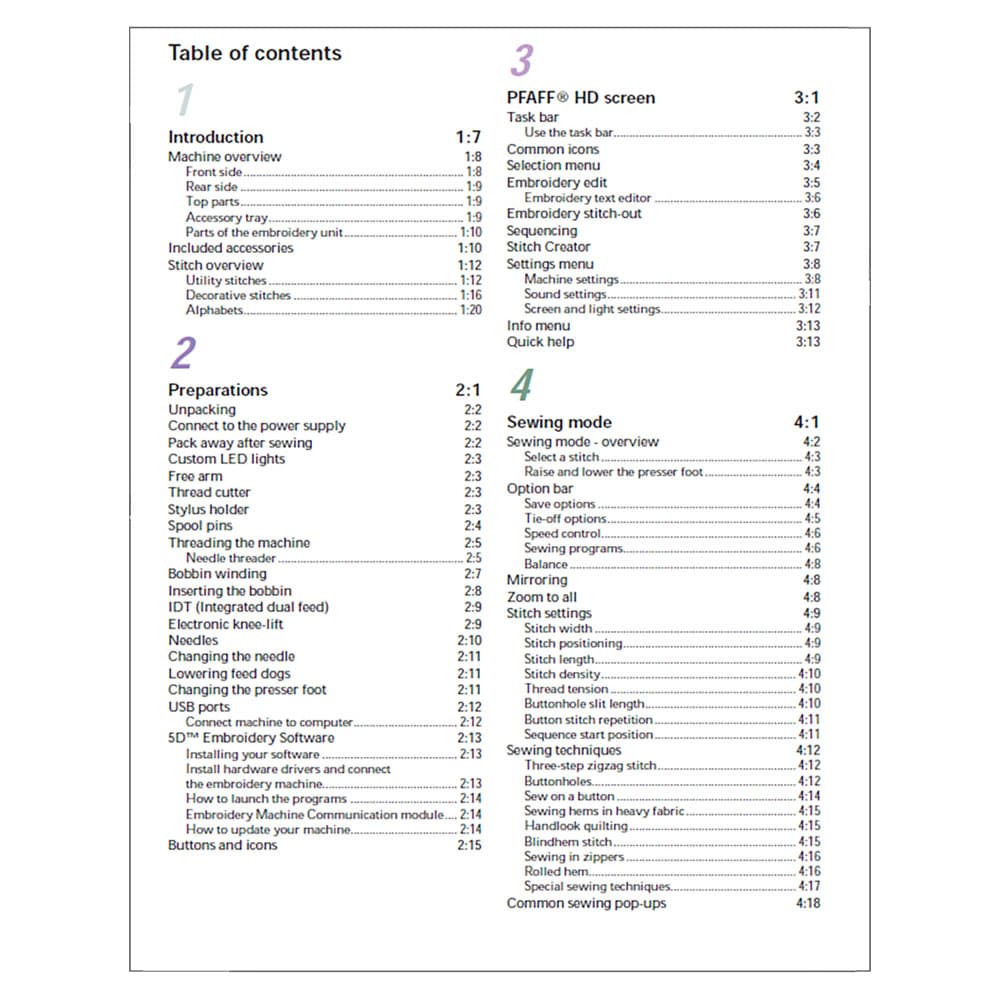 Pfaff Creative Vision 5.5 Instruction Manual image # 123249