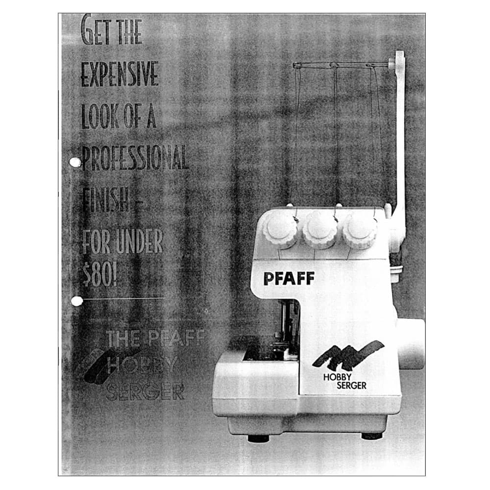 Pfaff Hobby Serger Instruction Manual image # 123287