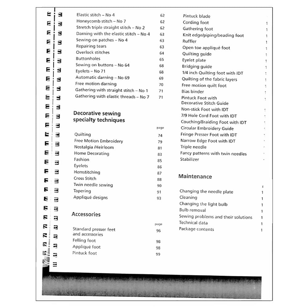 Pfaff Performance 2054 Instruction Manual image # 123313