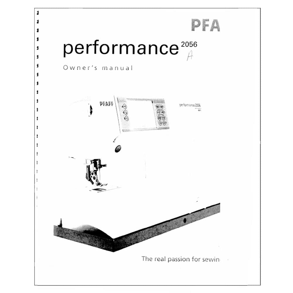 Pfaff Performance 2056 Instruction Manual image # 123330