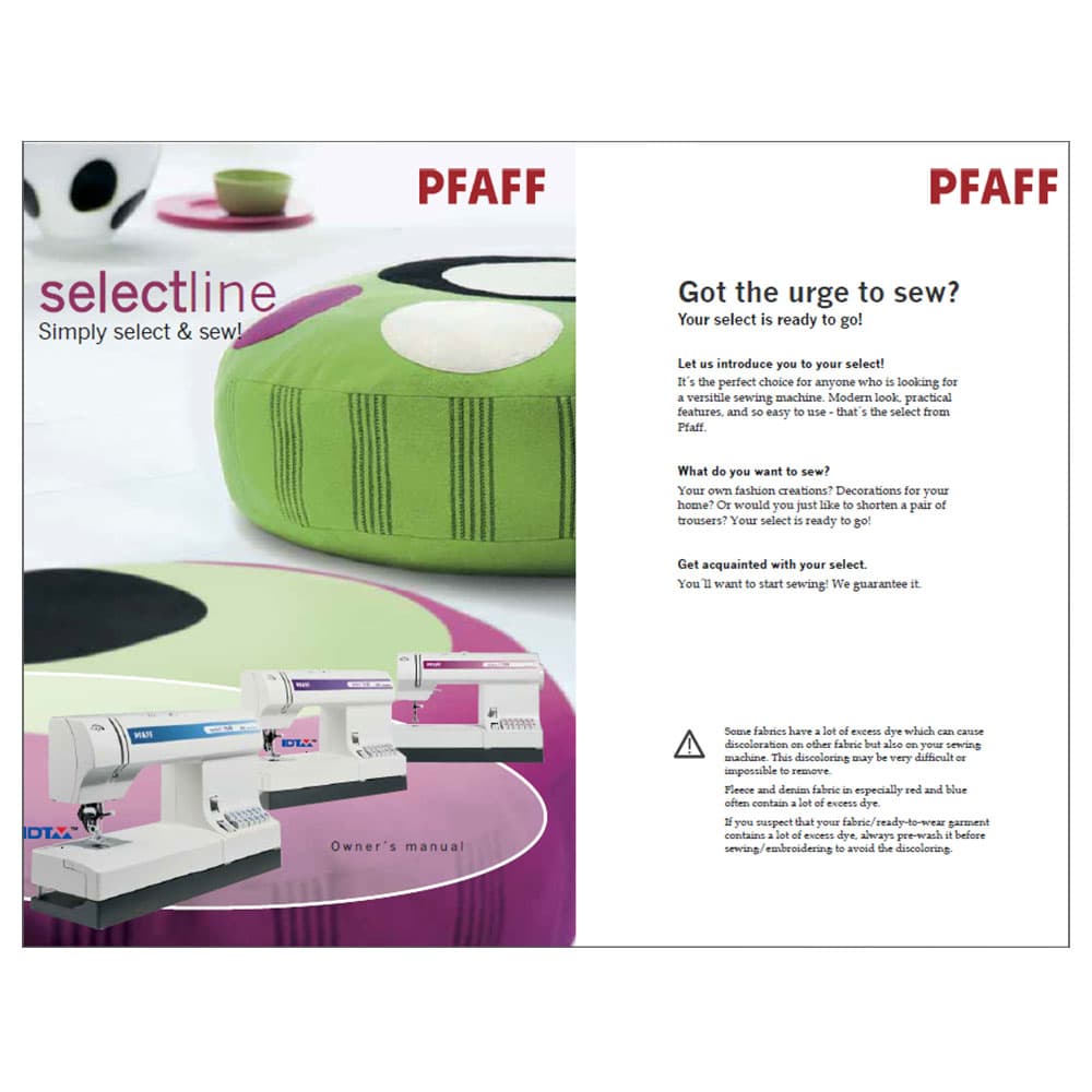 Pfaff Select 1538 Instruction Manual image # 123332