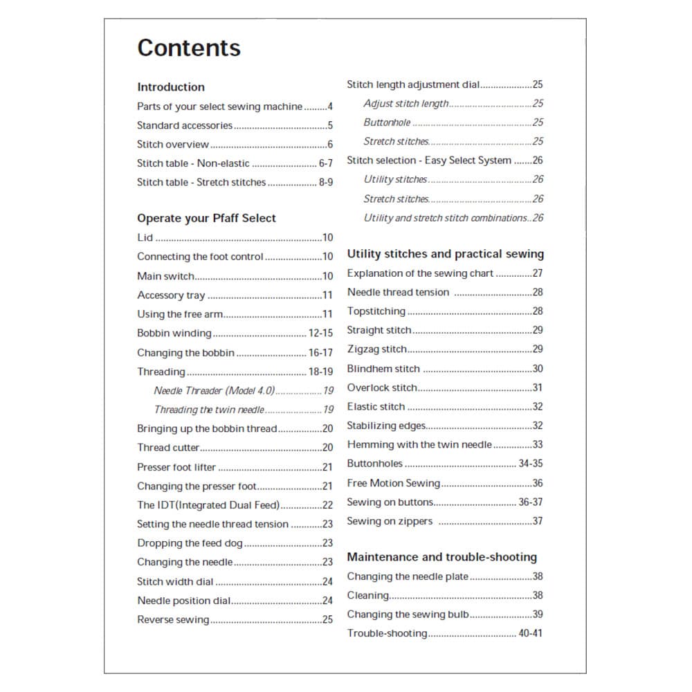Pfaff Select 2.0 Instruction Manual image # 123340