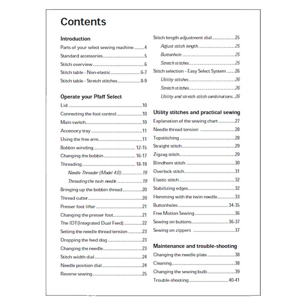 Pfaff Select 3.0 Instruction Manual image # 123345