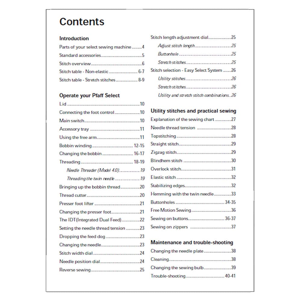 Pfaff Select 4.0 Instruction Manual image # 123350