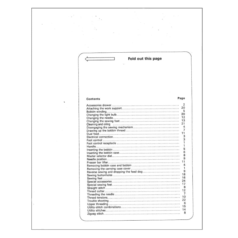 Pfaff Synchromatic 1209 Instruction Manual image # 123382