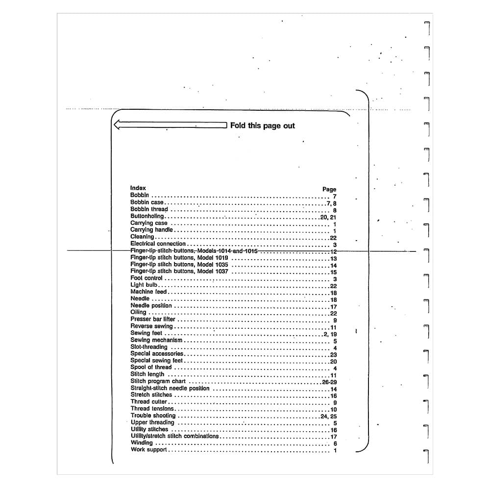 Pfaff Tipmatic 1037 Instruction Manual image # 123389