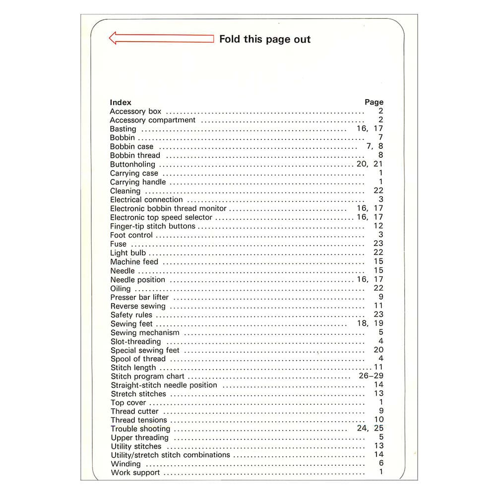 Pfaff Tipmatic 1047 Instruction Manual image # 123393