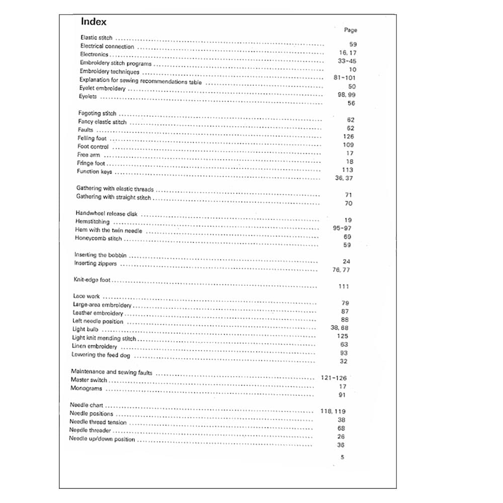Pfaff Tiptronic 6270 Instruction Manual image # 123406
