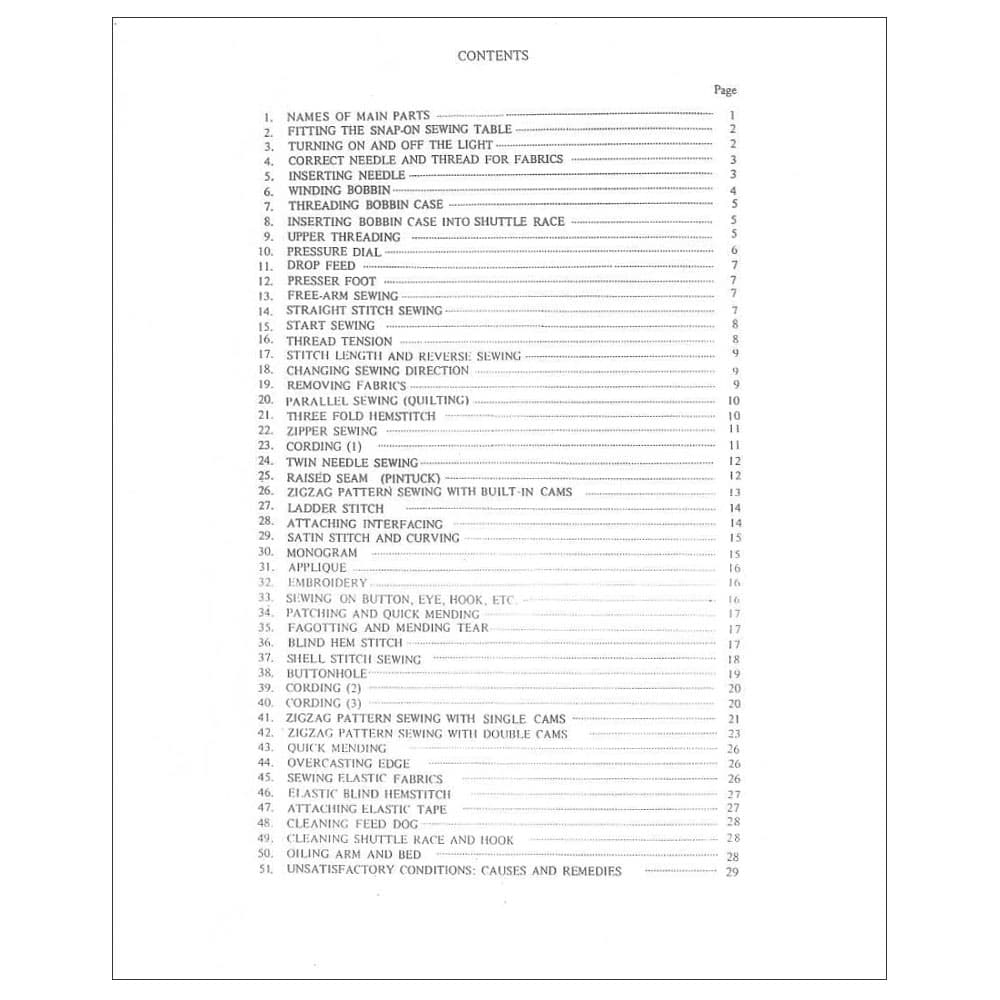 Instruction Manual, Riccar 2600 image # 117012