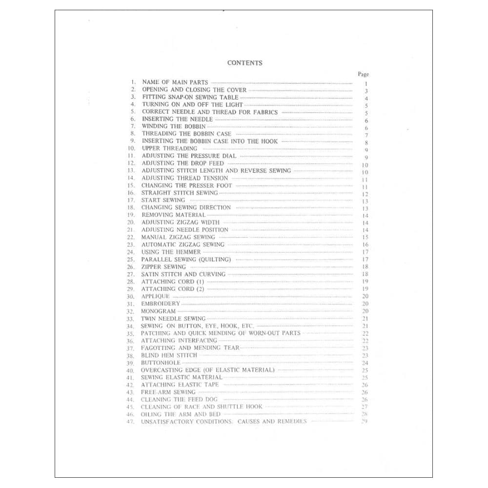 Riccar 315SU Instruction Manual image # 115876