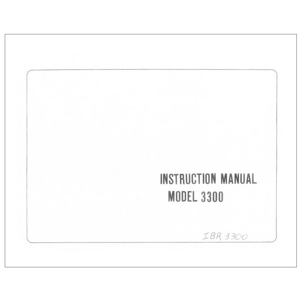 Riccar 3300 Instruction Manual image # 116986