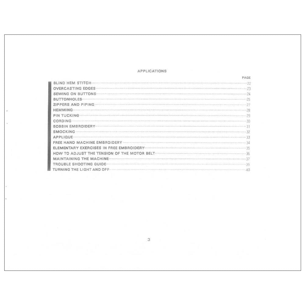 Riccar 3300 Instruction Manual image # 116985