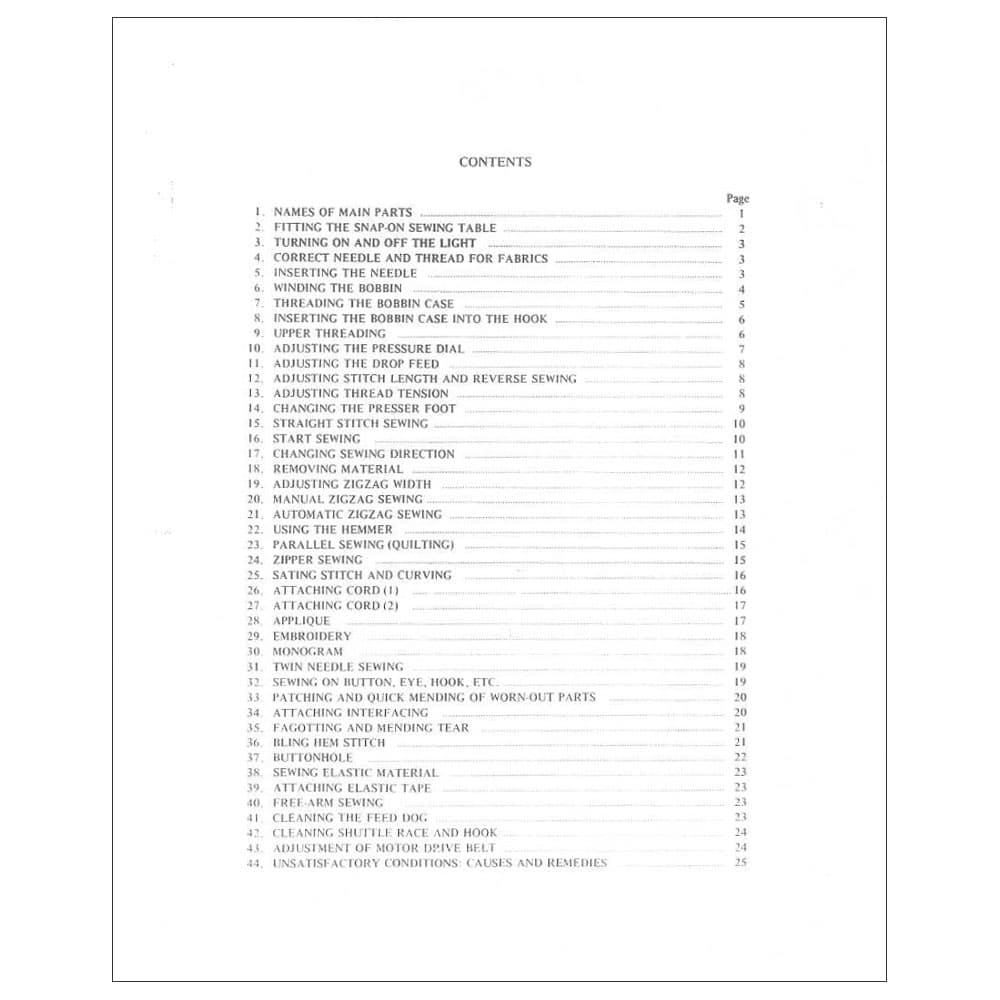 Riccar 400FA Instruction Manual image # 115859