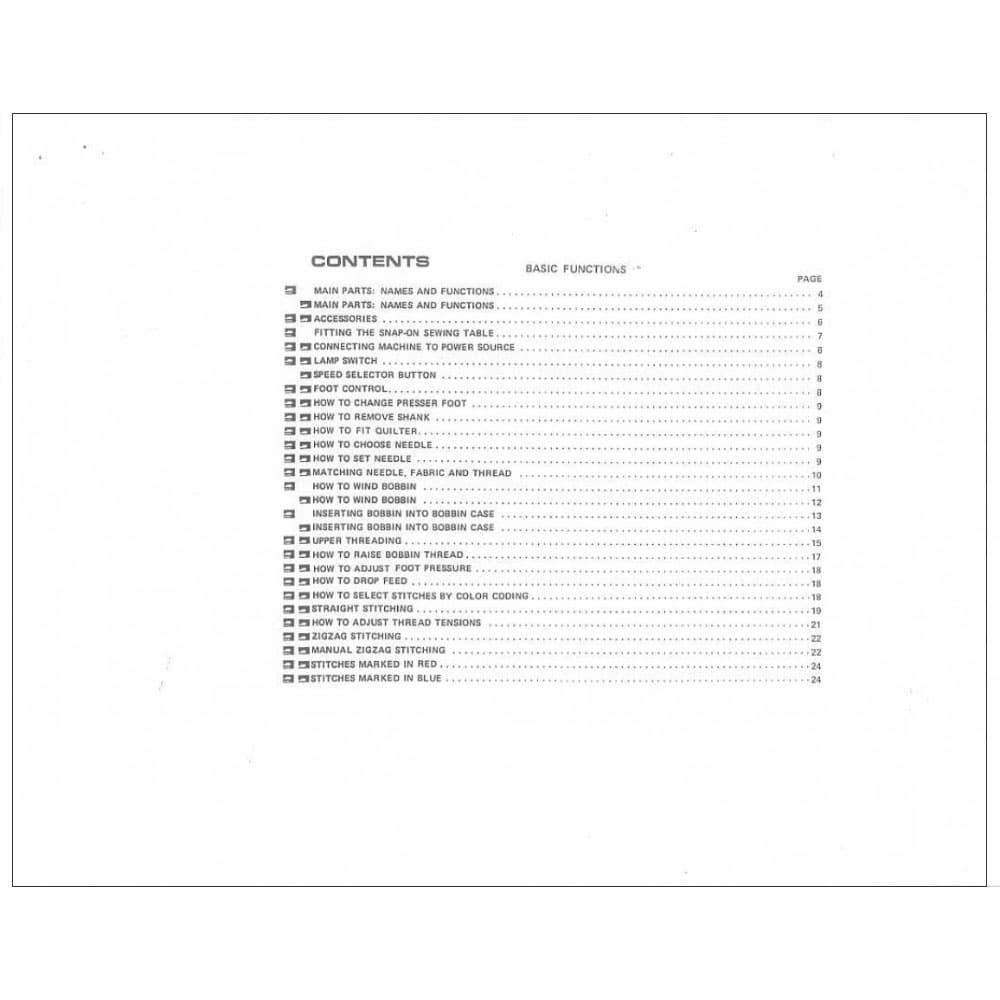 Riccar 806 Instruction Manual image # 116460
