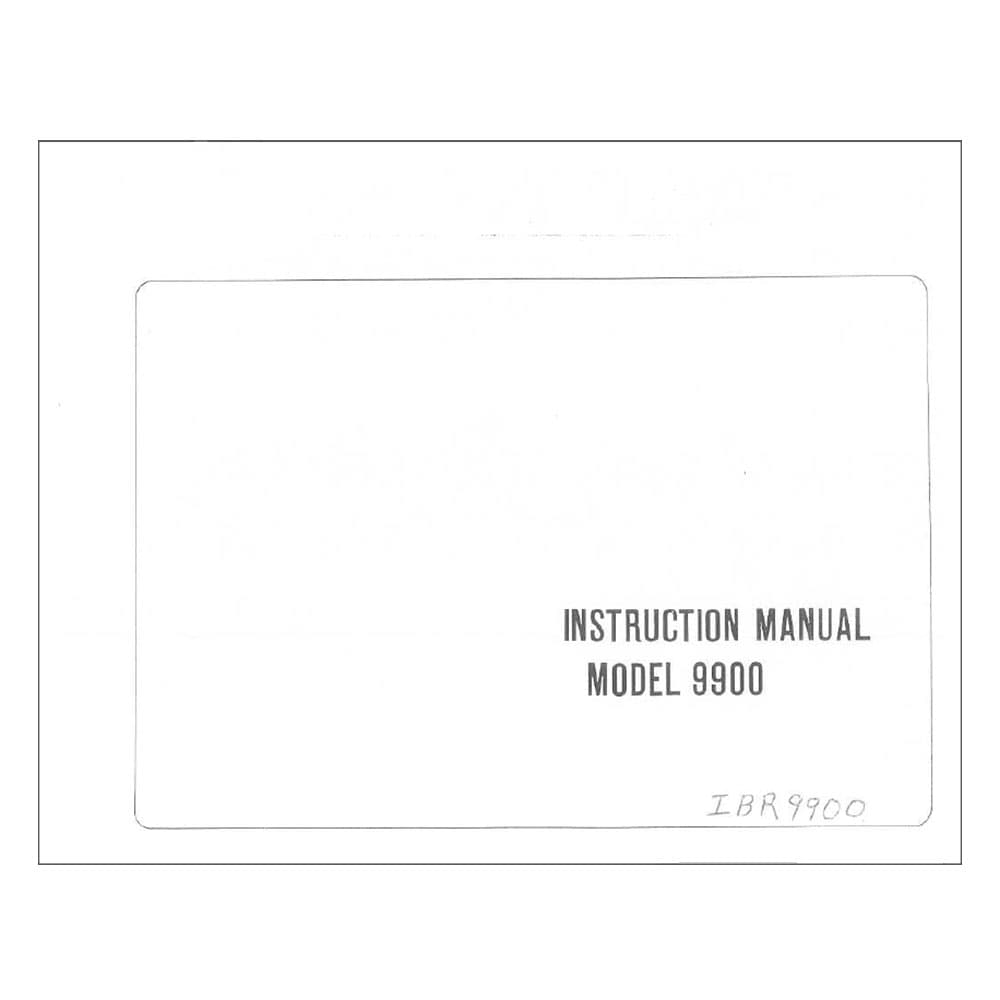 Riccar 9900 Instruction Manual image # 123418