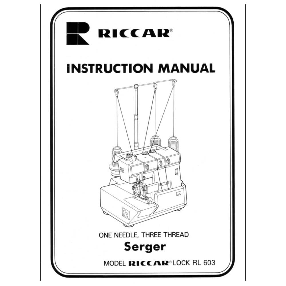 Riccar RL603 Instruction Manual image # 121026