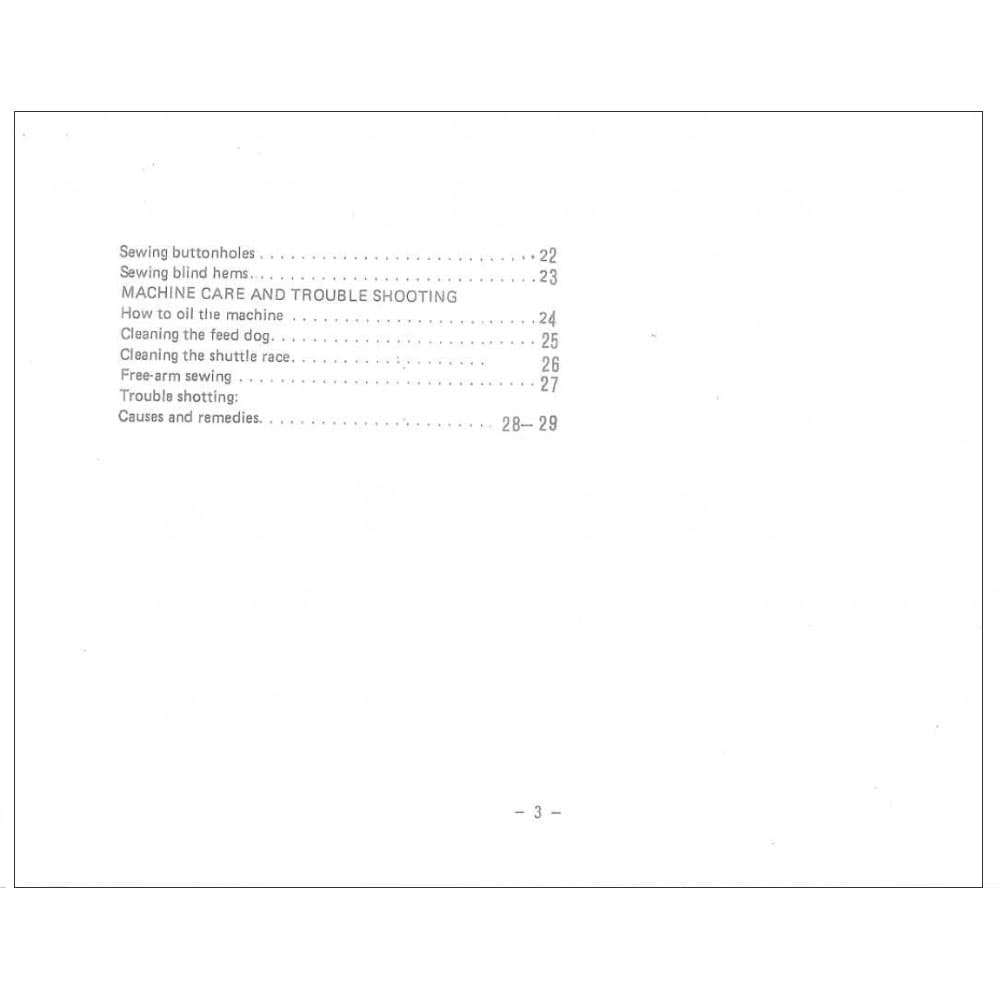 Riccar SL1200 Instruction Manual image # 116470