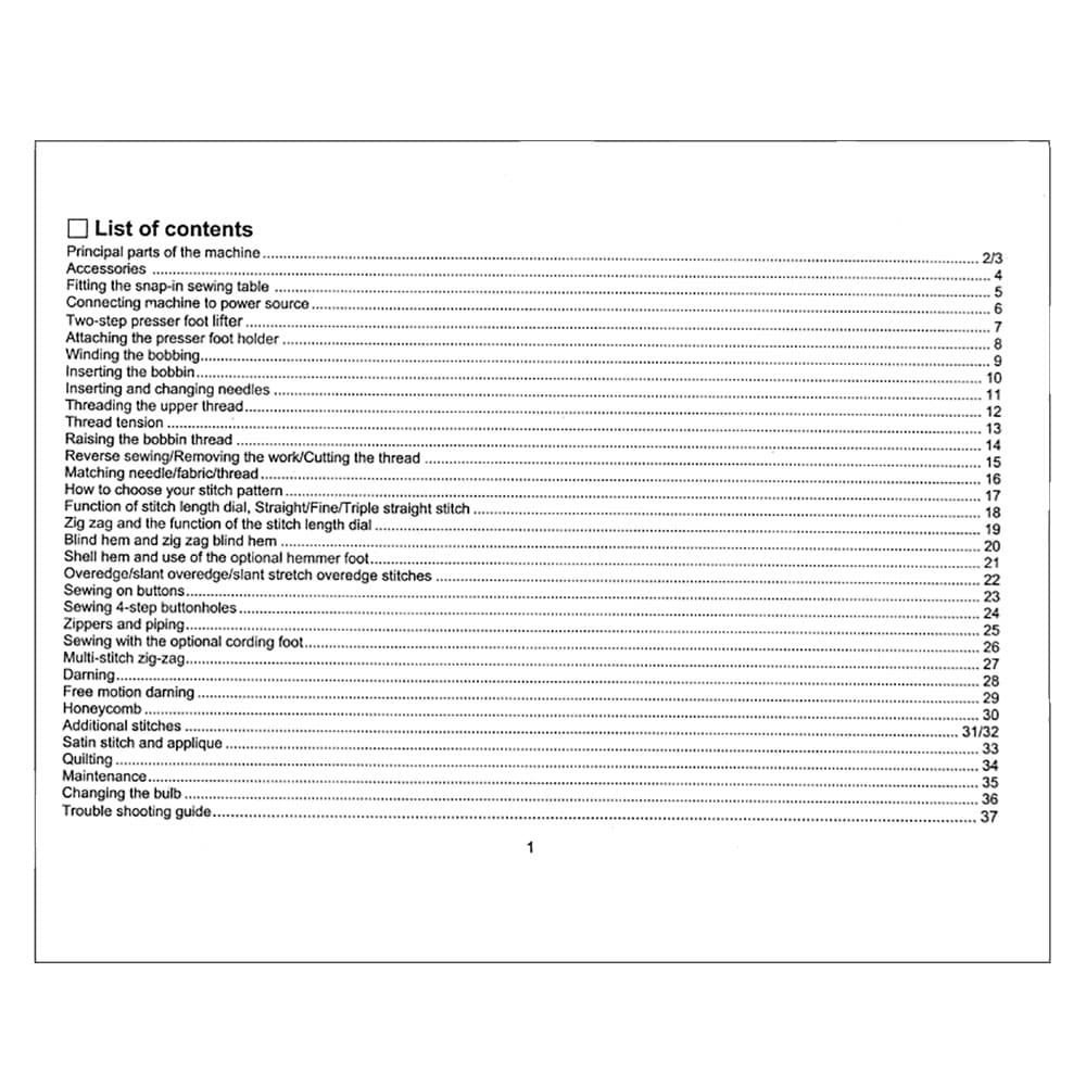 Singer 1116 Instruction Manual image # 123562