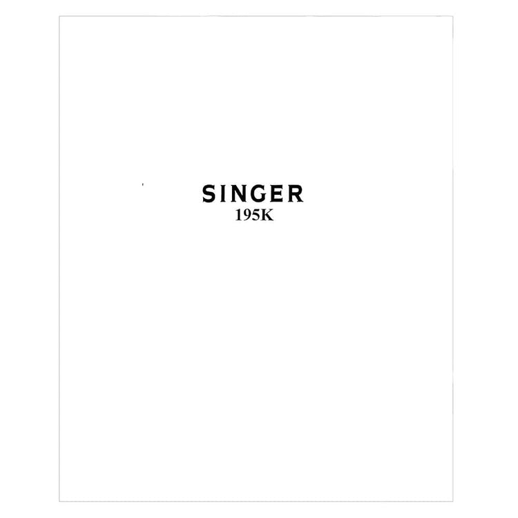 Singer 195K Instruction Manual image # 123736