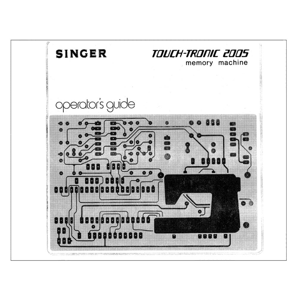 Singer 2005 Touch Tronic Instruction Manual image # 124238