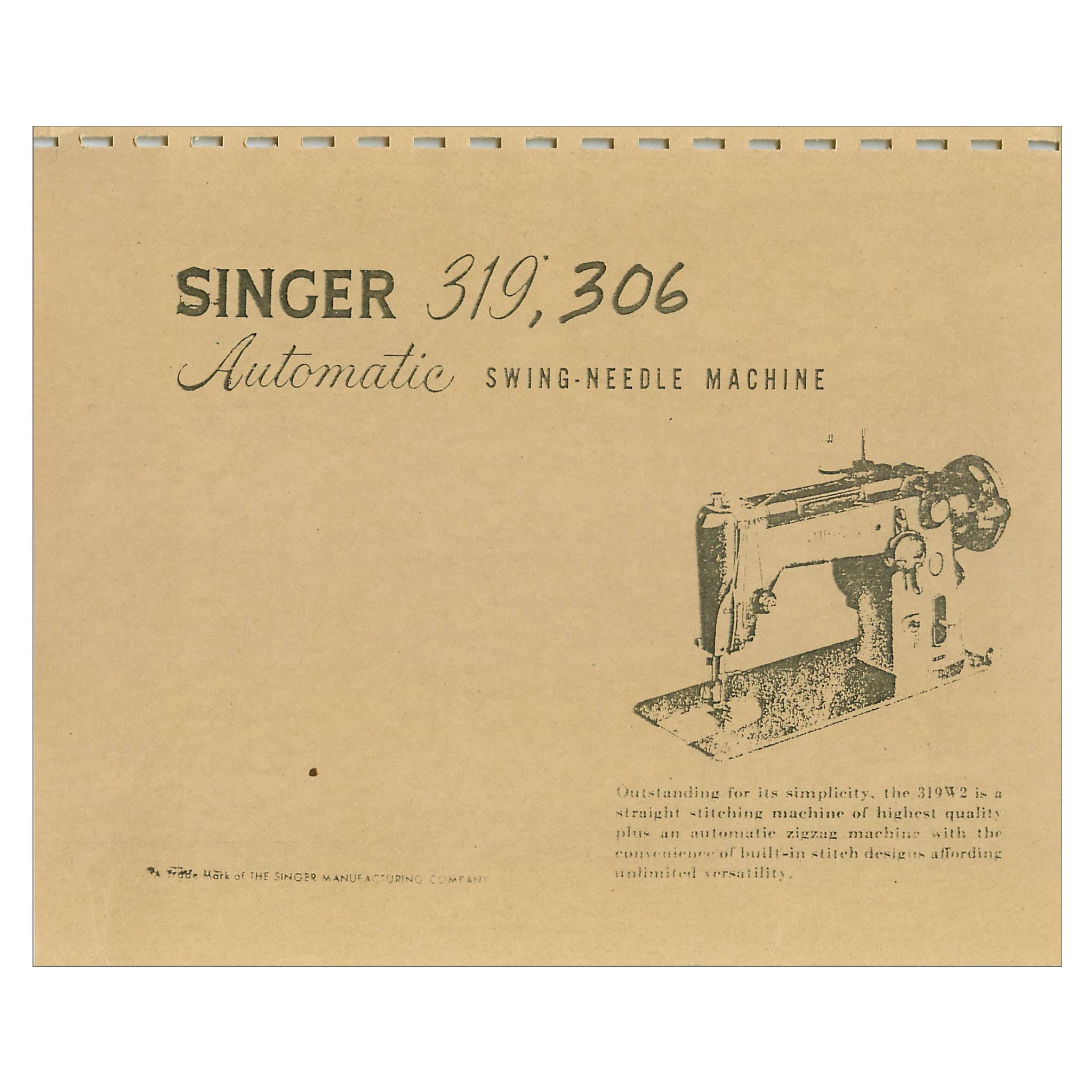 Singer 206 Instruction Manual