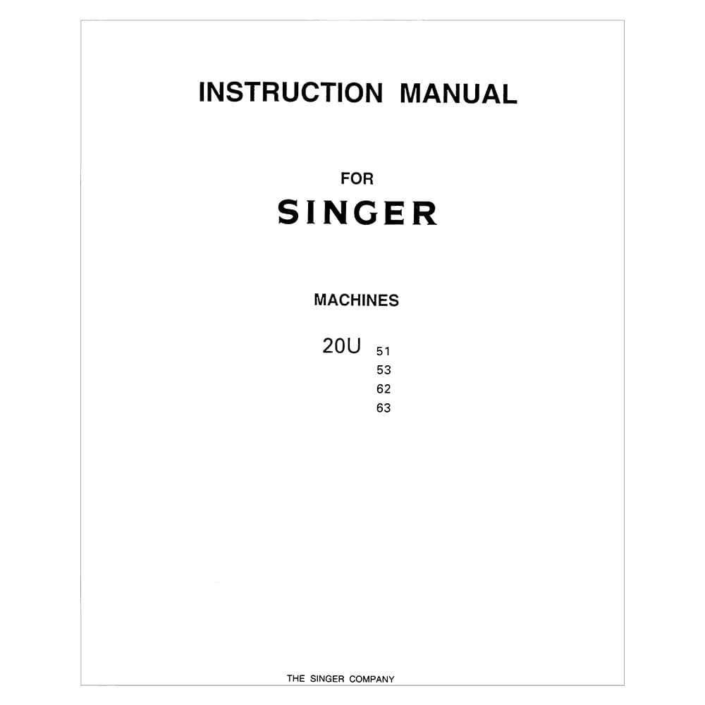 Singer 20U53 Instruction Manual image # 124250