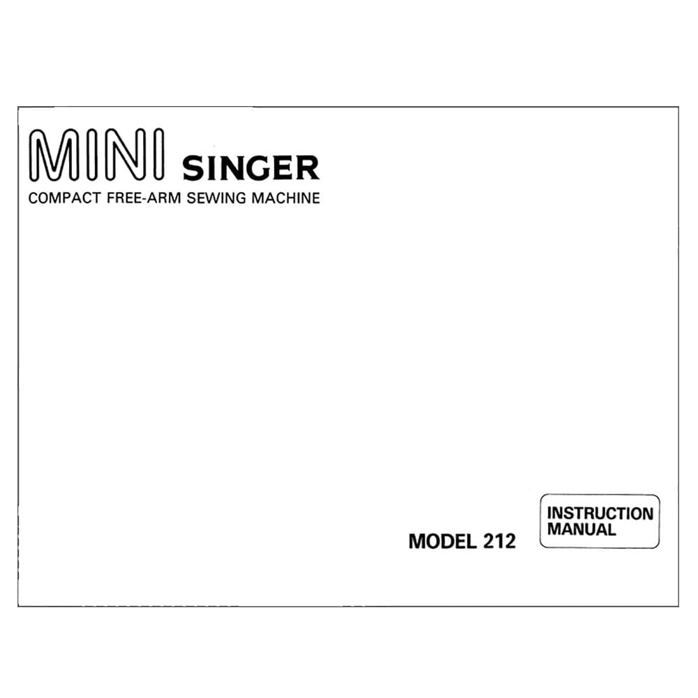 Singer 212 Instruction Manual image # 124261