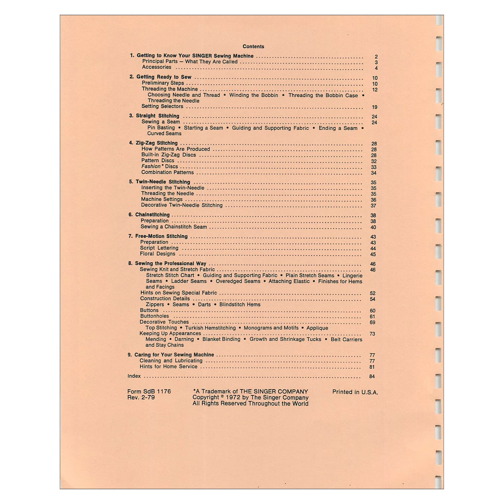 Singer 240 Instruction Manual