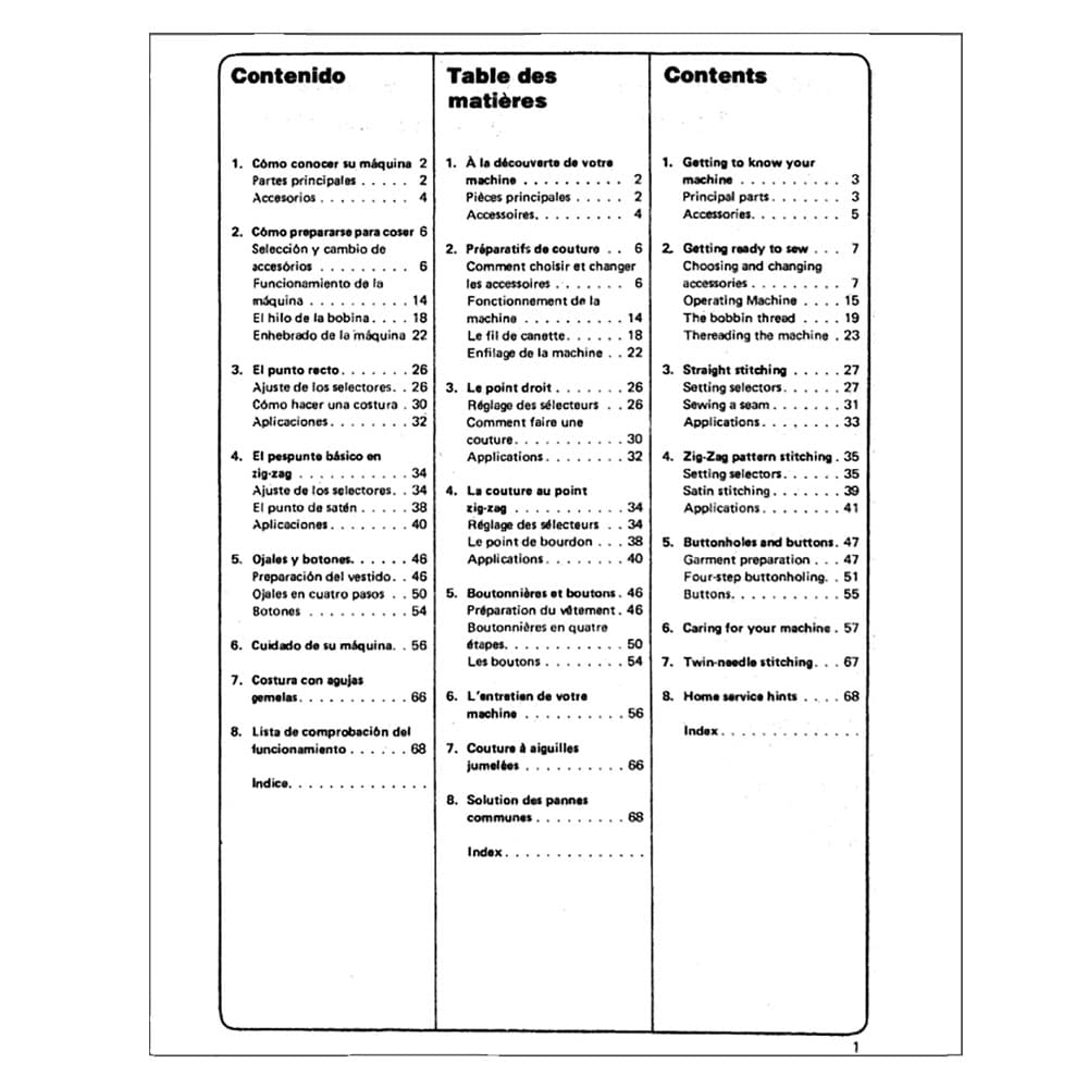 Singer 263 Instruction Manual