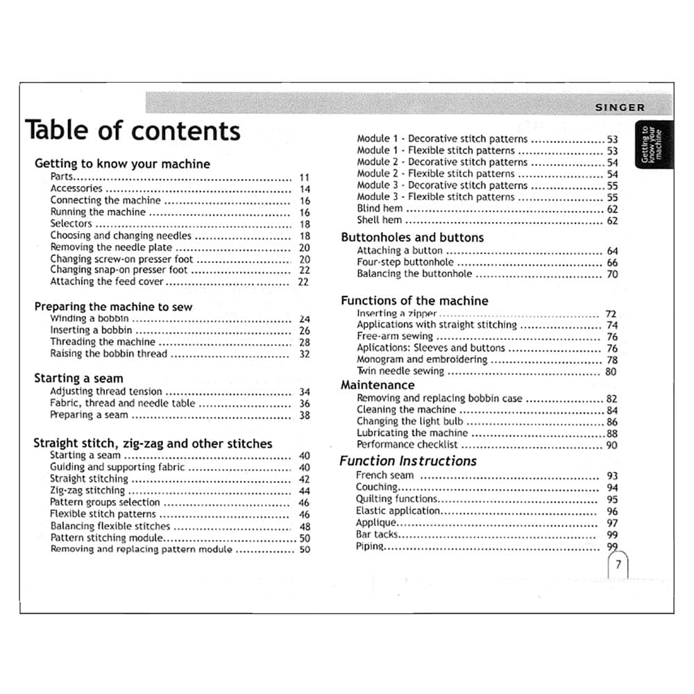 Singer 2732 Instruction Manual