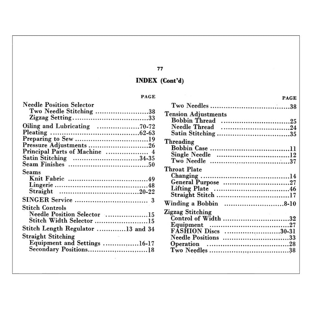 Singer 328K Instruction Manual image # 123754