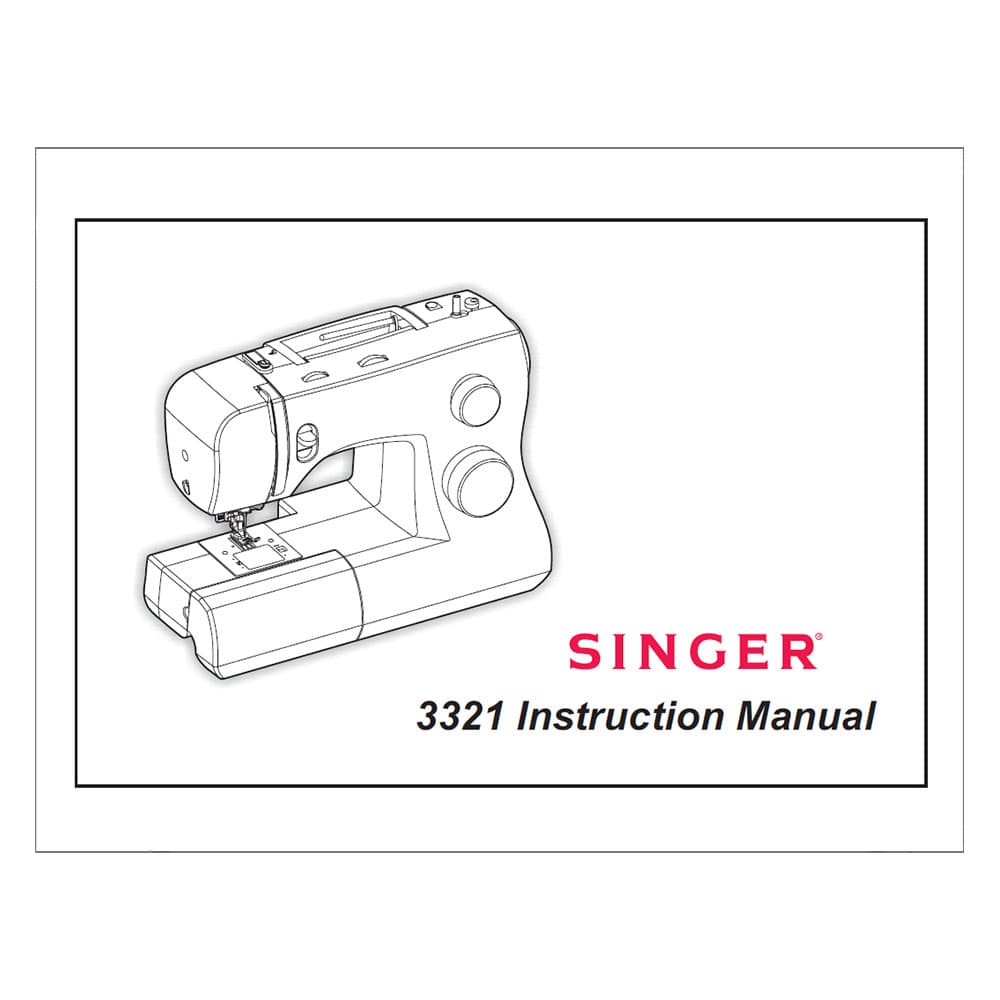 Develop 3321 Singer 3321 Talent Instruction Manual