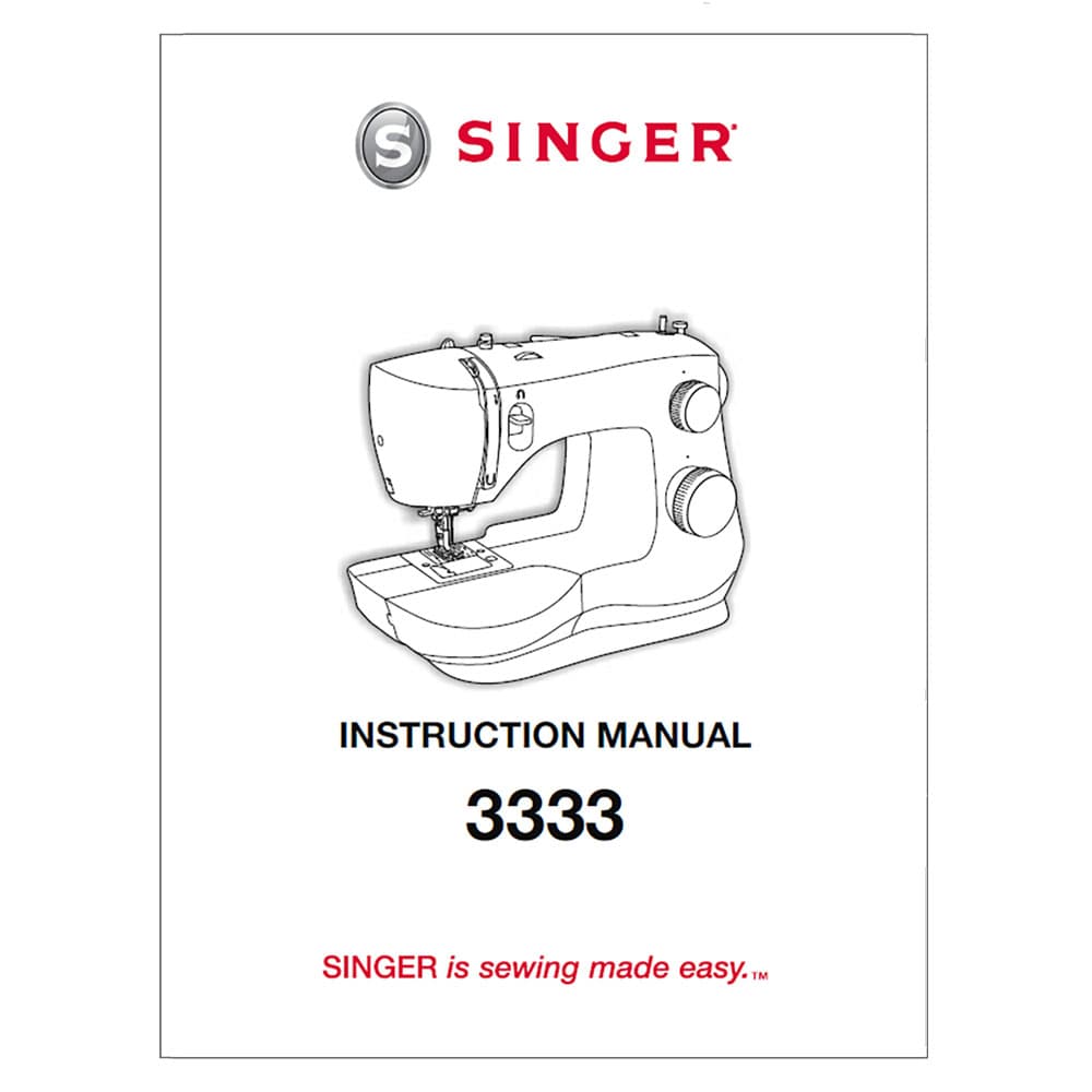 Singer 3333 Fashion Mate Instruction Manual