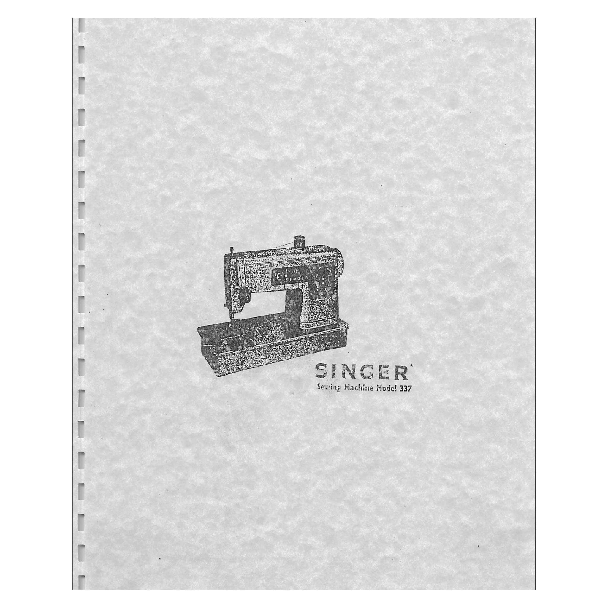 Singer 337 Instruction Manual