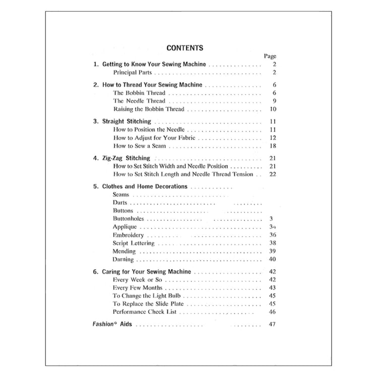 Singer 347 Instruction Manual